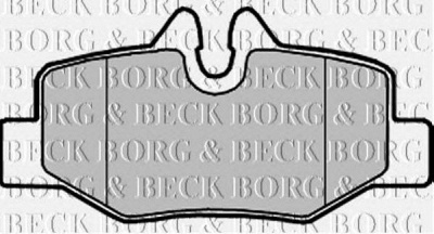 BORG & BECK bbp1958 -  Комплект тормозных колодок, дисковый тормоз